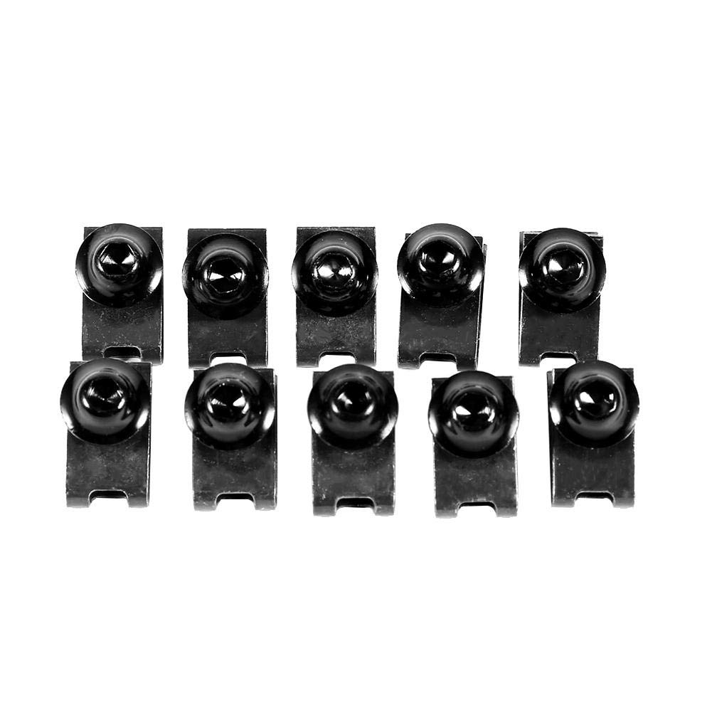 M5 Motorcycle Fairing Bolt Kit - 10Pcs Black Fasteners for Bike Body Panels