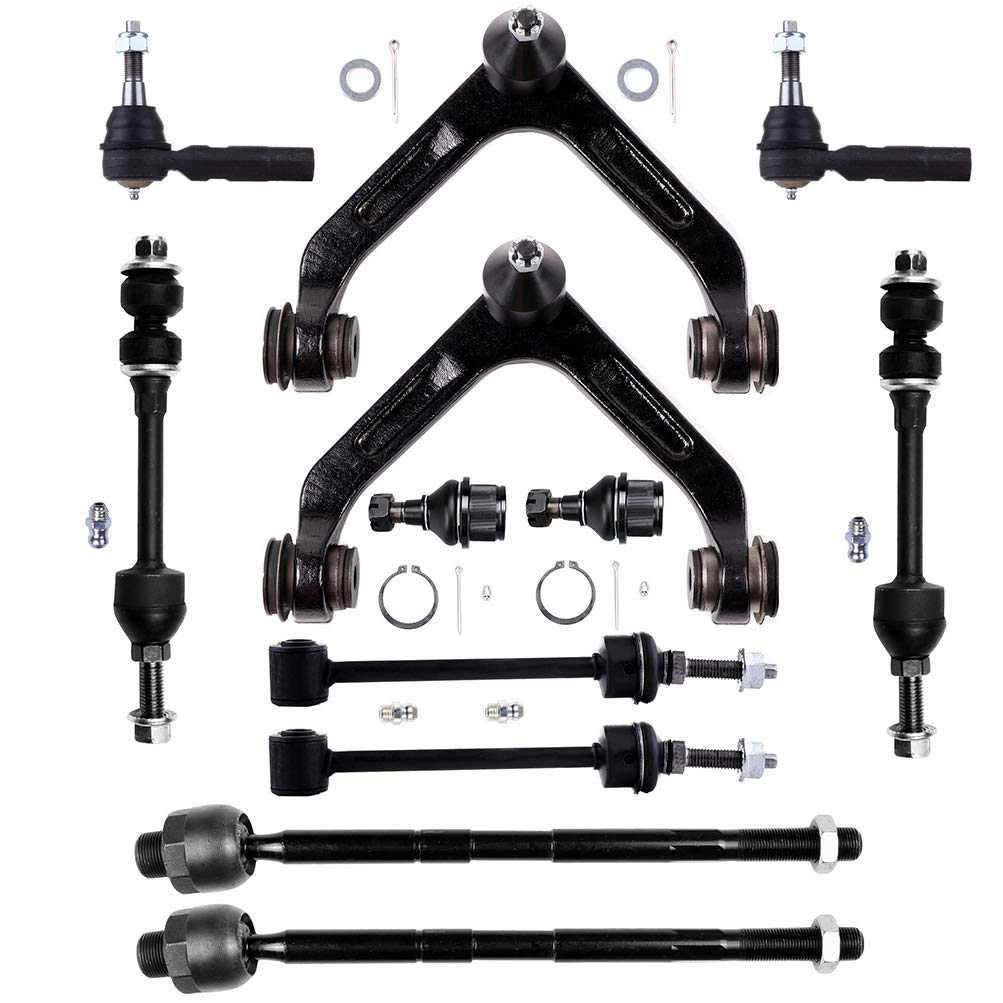 ROADFAR Complete Suspension Kit - Ball Joint Control Arm, Sway Bar End Link & Tie Rod End - Compatible with 2003-2005 Dodge Ram 2500/3500 - Heavy Duty Truck Replacement Parts (Set of 13) - Perfect for Off-Roading, Towing & Daily Driving