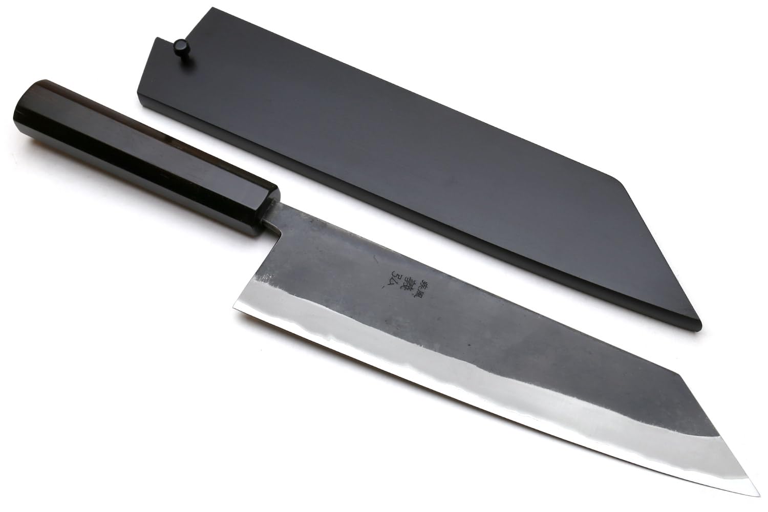 Premium Yoshihiro Kurouchi Blue Steel Stainless Clad Japanese Kiritsuke Chef Knife 9.5