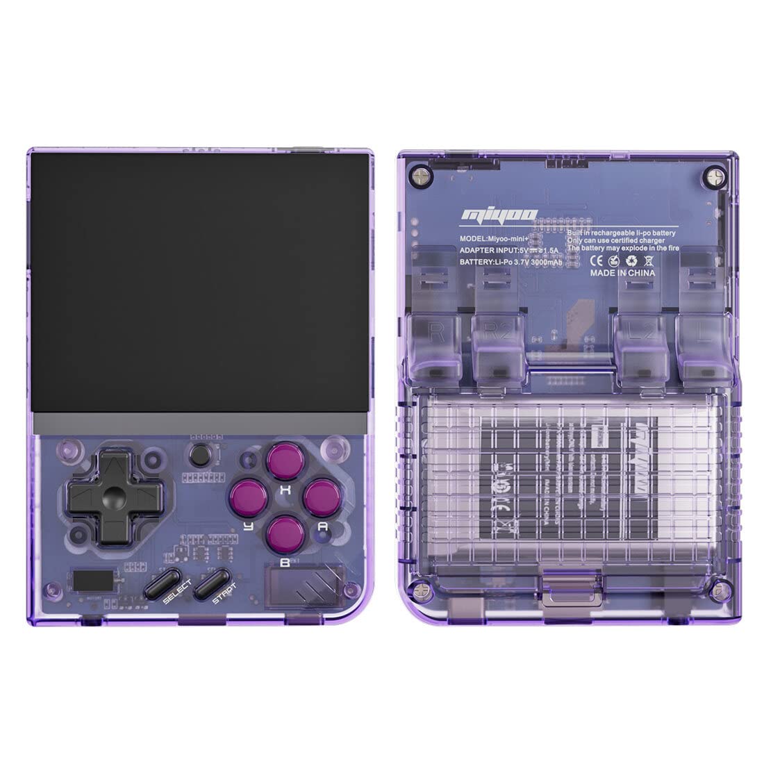 LOCHE Miyoo Mini Plus 3.5-Inch Retro Handheld Game Console - 128GB Portable Gaming Device with 11000 Built-in Classic Games - Perfect Mini Arcade Machine for Kids & Adults - Great Birthday Gift for Gaming Enthusiasts - Ideal for Travel, Commuting & Nostalgic Gaming at Home