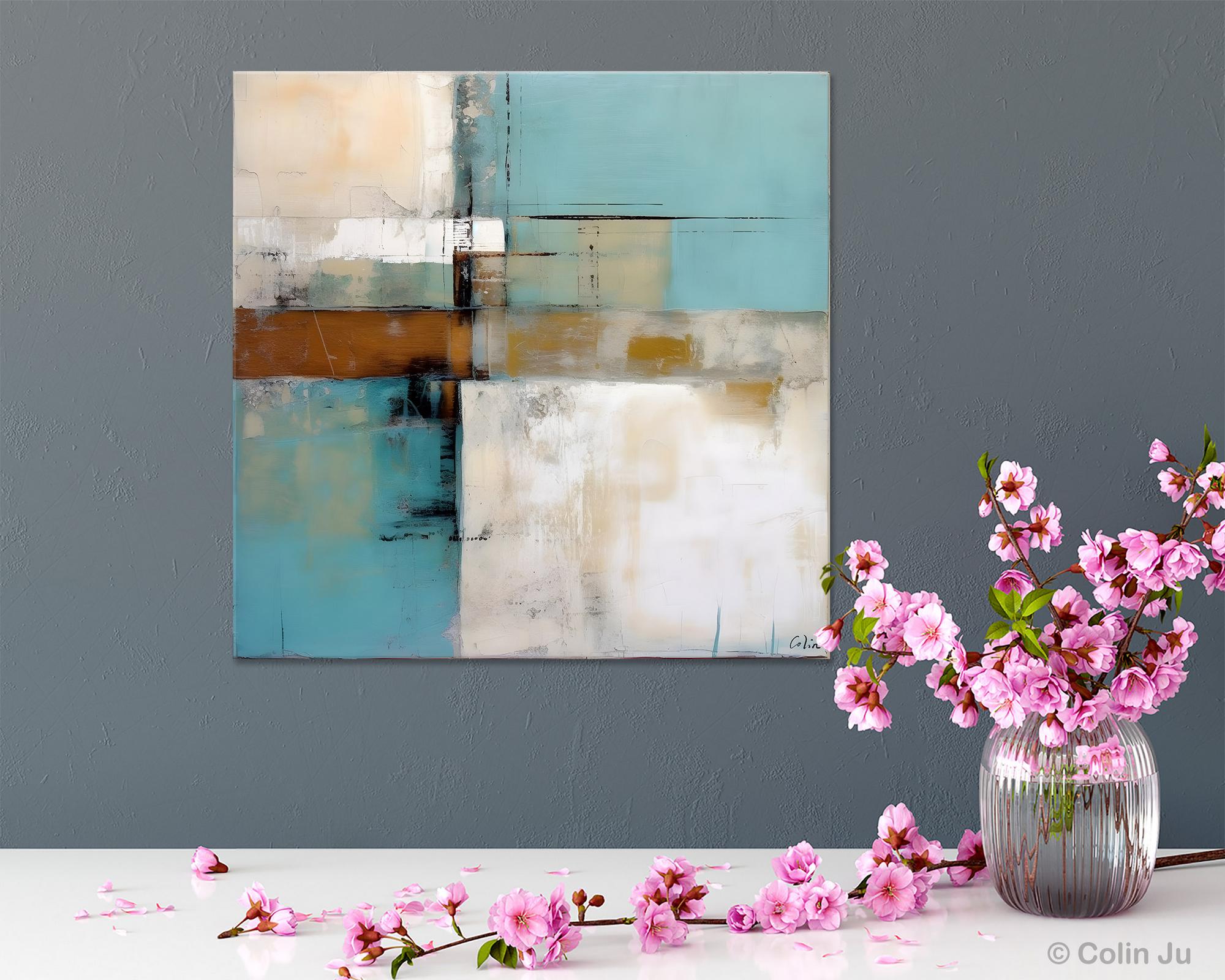 Extra Large Canvas Painting - Contemporary Acrylic Abstract Wall Art for Bedroom Decor | Modern Original Artwork for Living Room, Office & Home Interior Design
