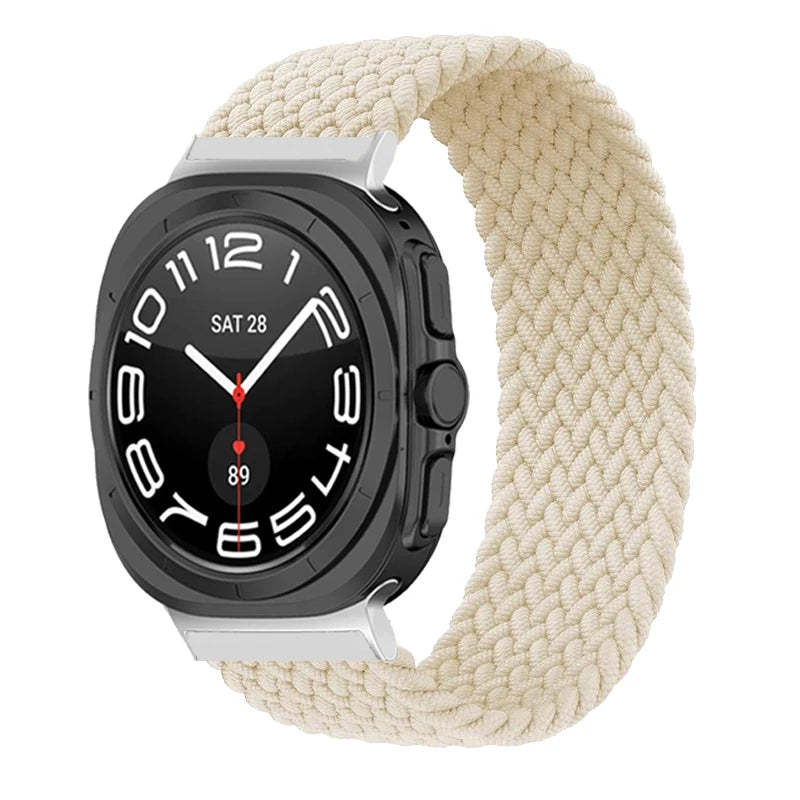 Stretchy Braided Solo Loop Bands for Samsung Galaxy Watch Ultra - Comfortable, Durable & Stylish for Workouts, Running & Everyday Wear