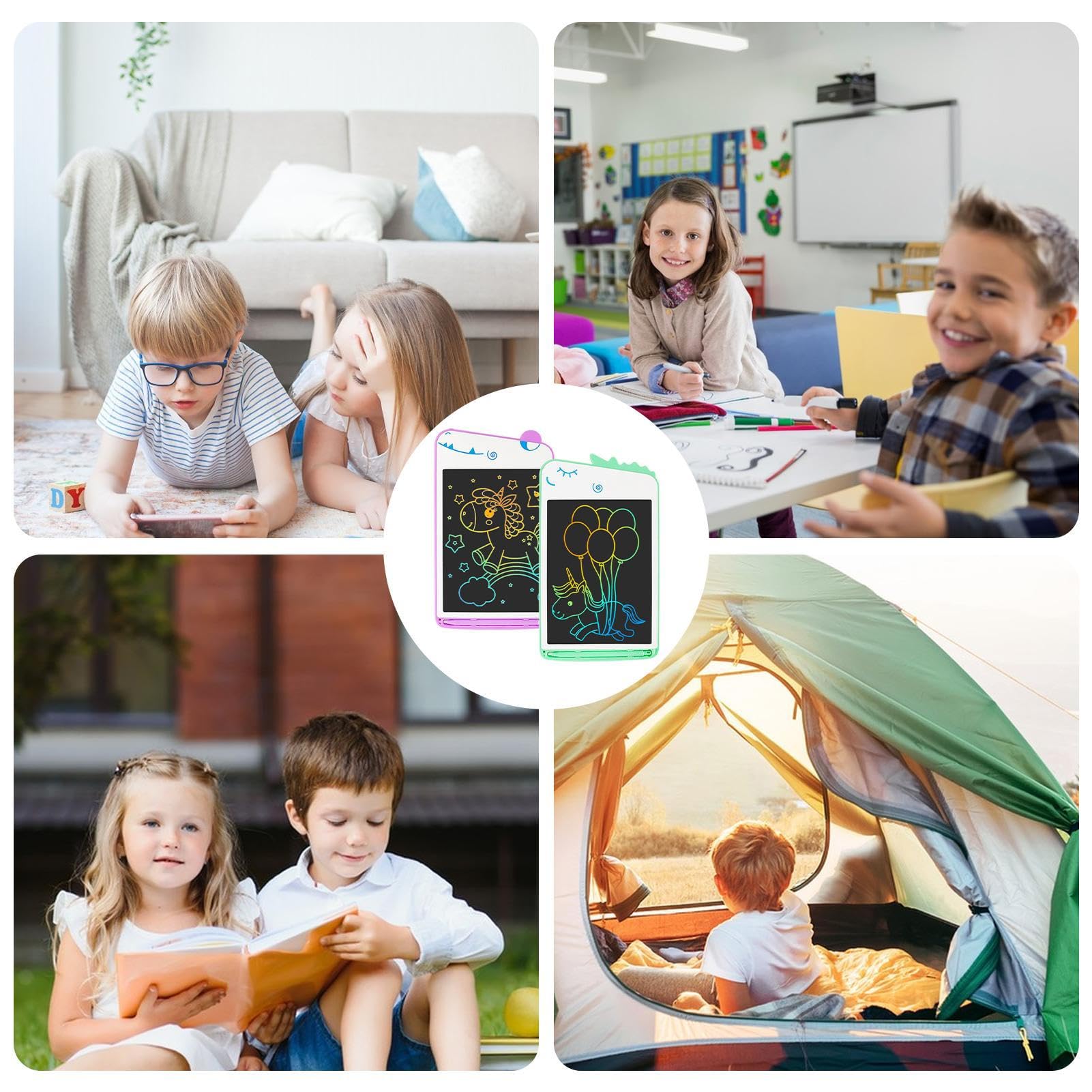 8.5 Inch LCD Writing Tablet for Kids - Colorful Educational Drawing Board for Children 4 Years & Up | Perfect for Road Trips, Travel, School & Home Learning Activities
