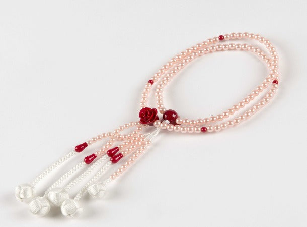 SGI Soka Gakkai Buddhist Prayer Beads - Small Size Red Rosewood Mala for Meditation, Chanting & Spiritual Practice