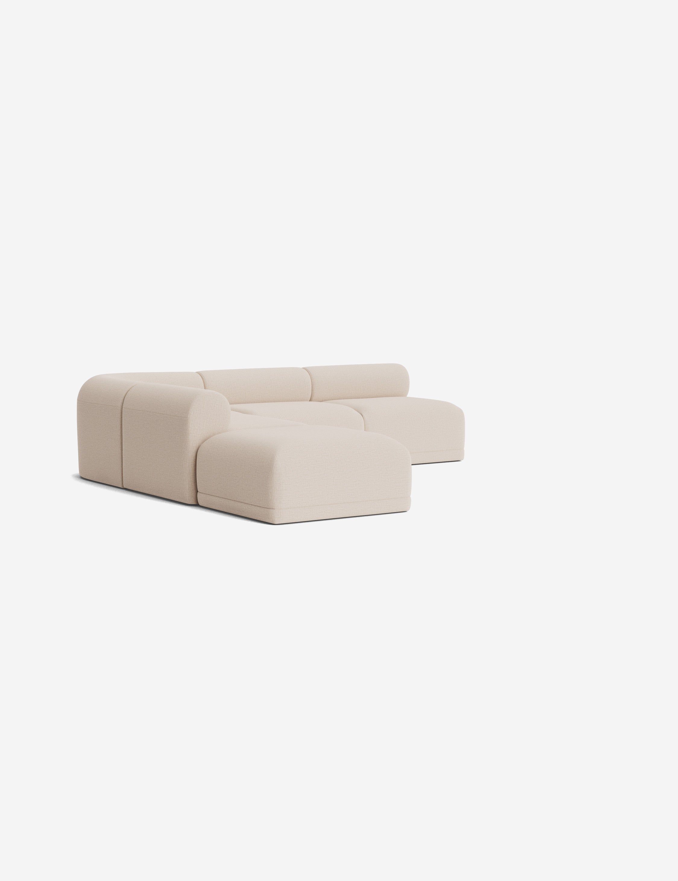 Modern Carson Sectional Sofa with Ottoman - Comfortable L-Shaped Couch for Living Room, Family Room & Home Theater - Perfect for Relaxing, Entertaining & Movie Nights