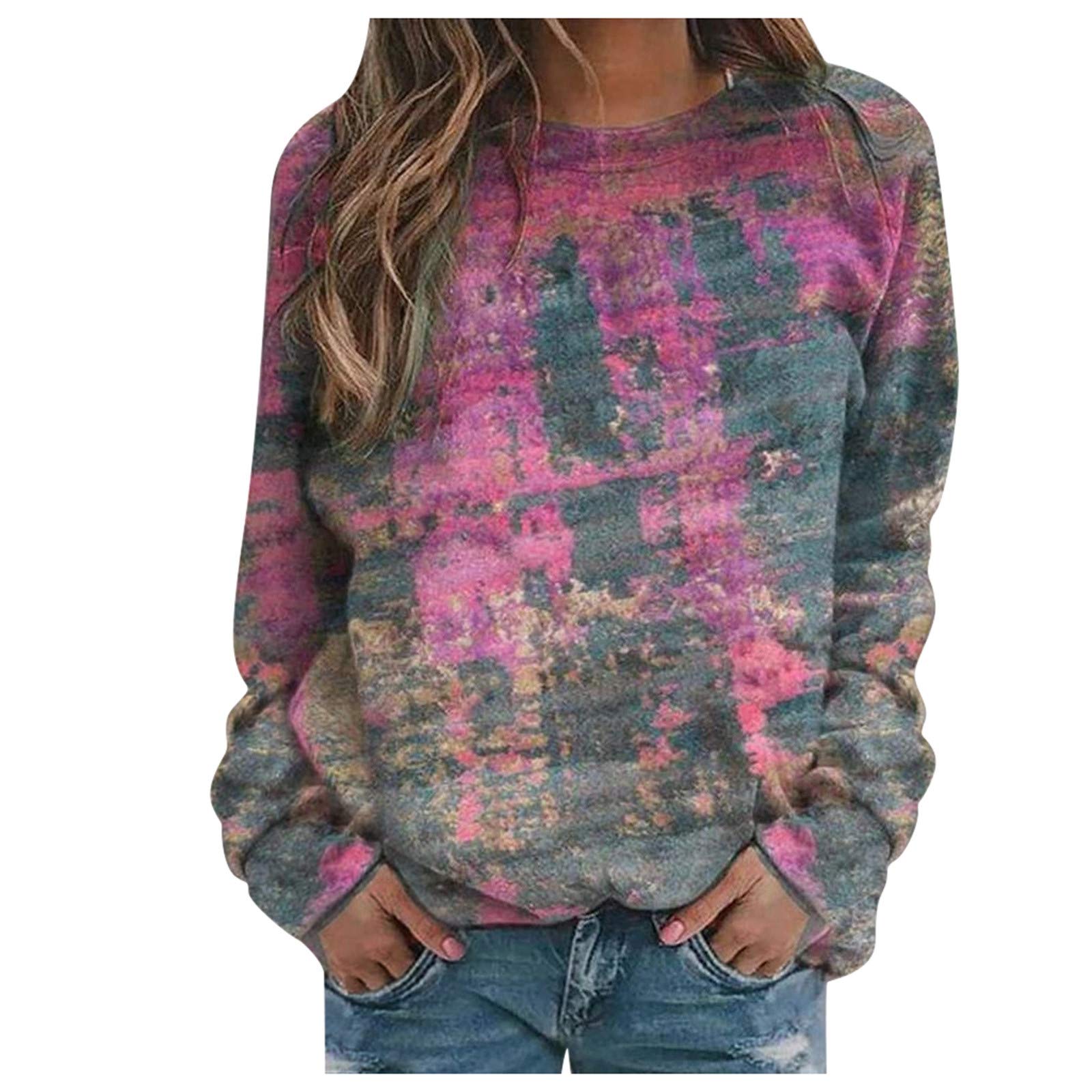 Women's Casual Summer Sexy Crewneck Long Sleeve T-Shirts | 2022 Fall Tunic Tops | Basic Fit Tee for Everyday Wear, Office & Date Night