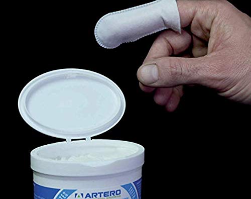 Artero Pet Eye Cleaner Thimbles for Dogs & Cats - Gentle Stain Remover & Tear Stain Wipes - Safe for Daily Eye Care & Grooming (Perfect for Puppies, Kittens & Adult Pets)