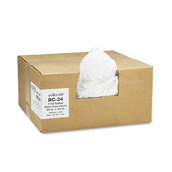 Webster Clear Linear Low-Density Trash Can Liners Bags, 7-10 Gallon, Pack of 2 - Perfect for Kitchen, Bathroom, Office & Outdoor Waste Disposal