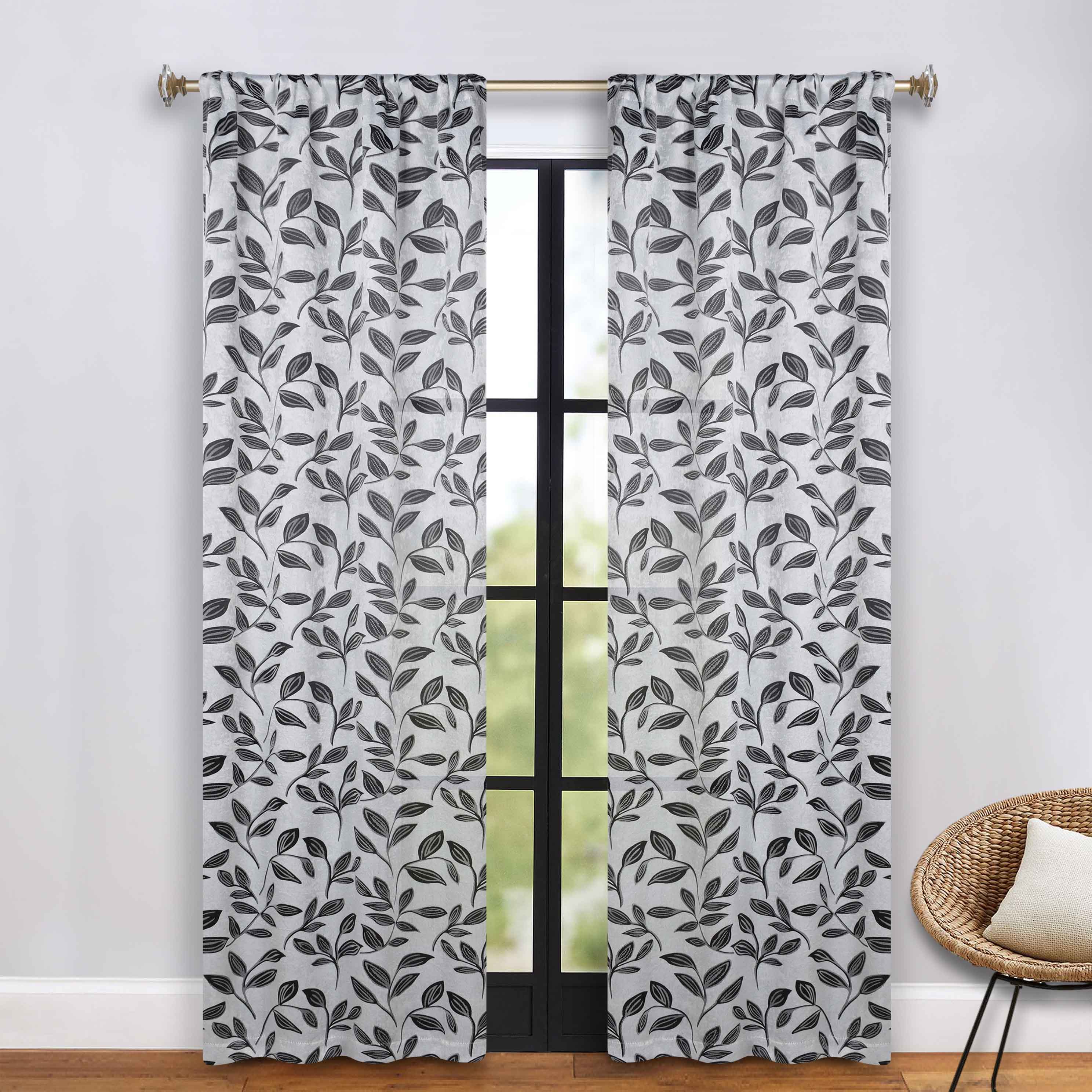 Blackout Curtains with Rod Pocket - Set of 2 Panels for Complete Room Darkening | Perfect for Bedrooms, Nurseries & Home Theater Light Blocking