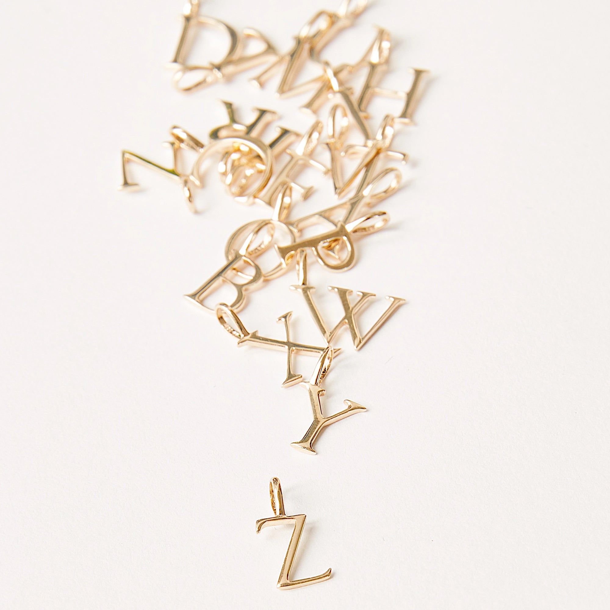 10K Yellow Gold Letter Charm - Personalized Initial Pendant for Necklaces & Bracelets - Perfect for Gifts, Birthdays, and Everyday Jewelry
