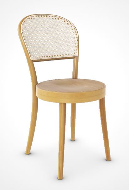 TON No. 314 Bentwood Chair with Veneer Seat - Classic Wooden Dining Chair for Restaurant, Cafe & Home Decor