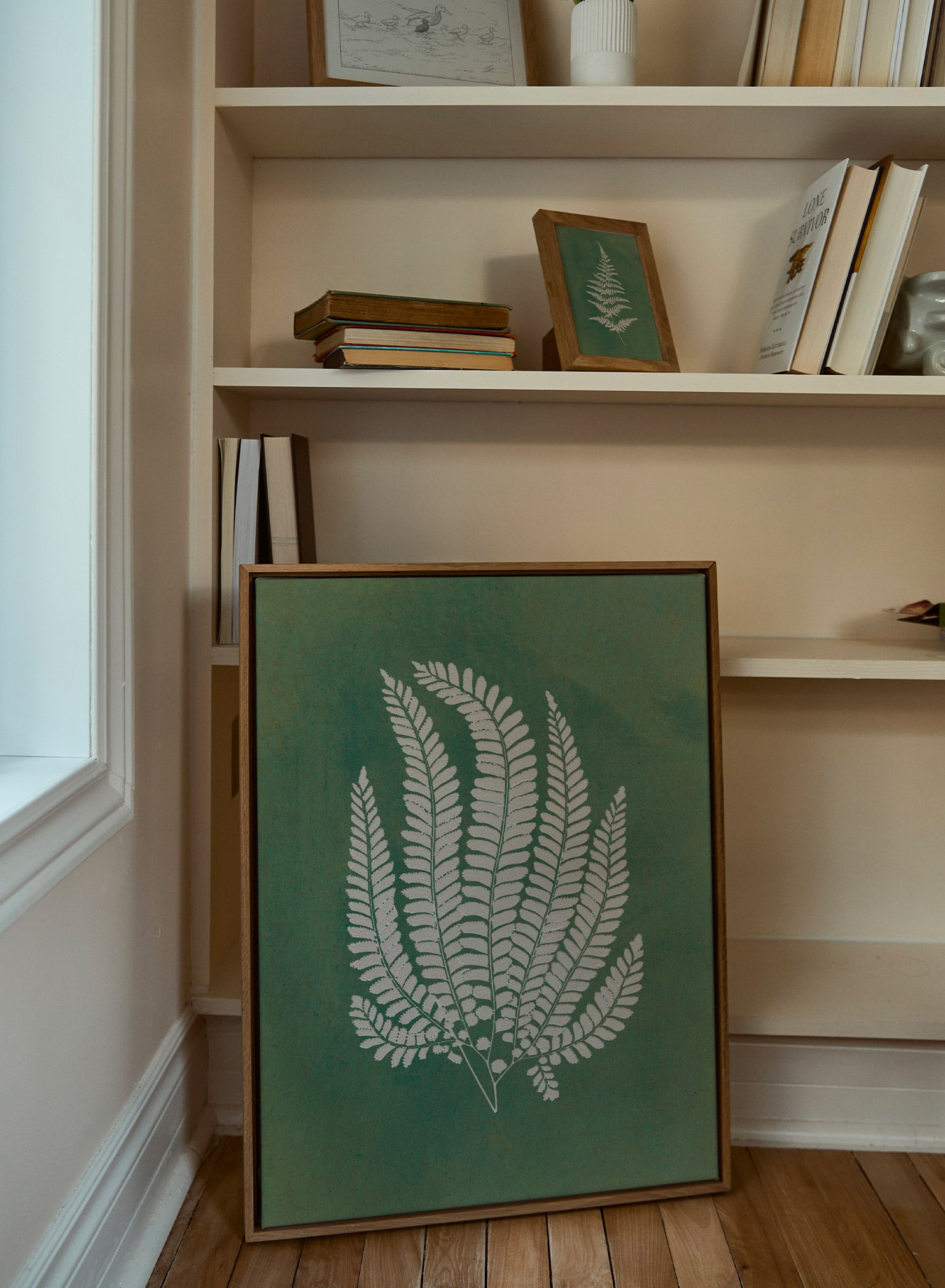 Papercut Lady Fern Art Print - Botanical Wall Decor for Home, Office & Gift Giving - Perfect for Living Room, Bedroom & Workspace Aesthetics