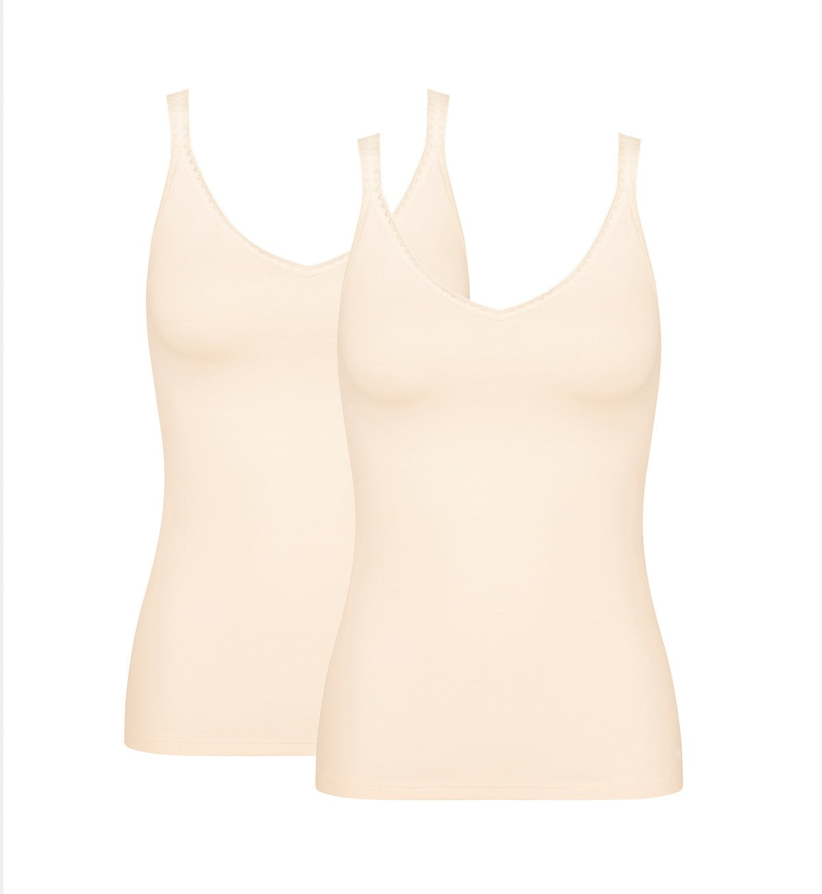 SLOGGI GO TOP 2-Pack Women's Comfortable Seamless Bras - Perfect for Yoga, Workout & Everyday Wear