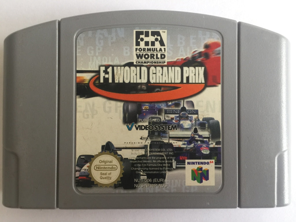 F1 World Grand Prix Racing Game Cartridge - Authentic F1 Racing Experience for Game Consoles | Perfect for Racing Enthusiasts & Gaming Collectors