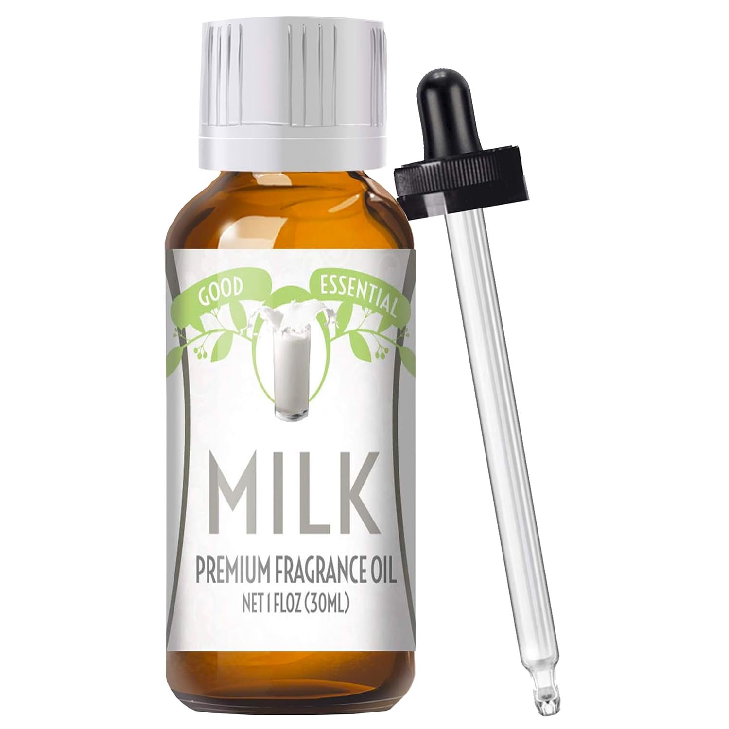 Premium Milk Fragrance Essential Oil - 30ml (1 fl oz) for Aromatherapy, Diffusers, Candles, Soaps & Lotions | Relaxing Scent for Home Spa, Yoga & Massage Therapy