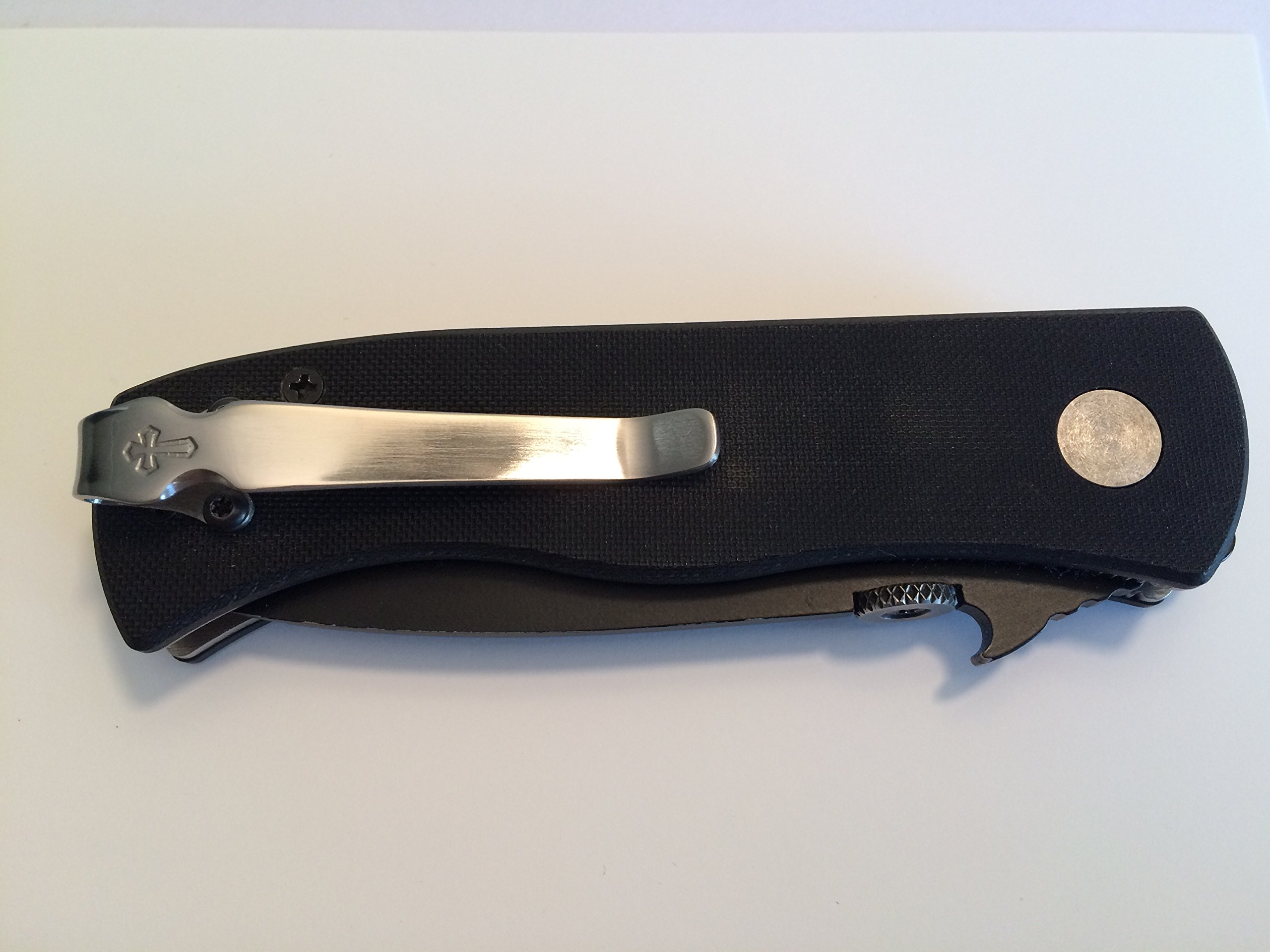 Premium Titanium Deep Carry Pocket Clip for Emerson Folding Knives | Secure & Durable EDC Accessory for Outdoor, Camping & Tactical Use