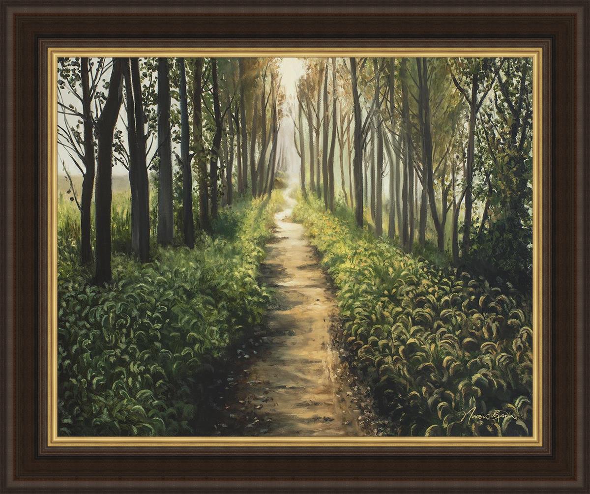 Forest Walkway Large Wall Art - Stunning Nature Canvas Print for Home & Office Decor - Perfect for Living Room, Bedroom, or Office Wall Decoration