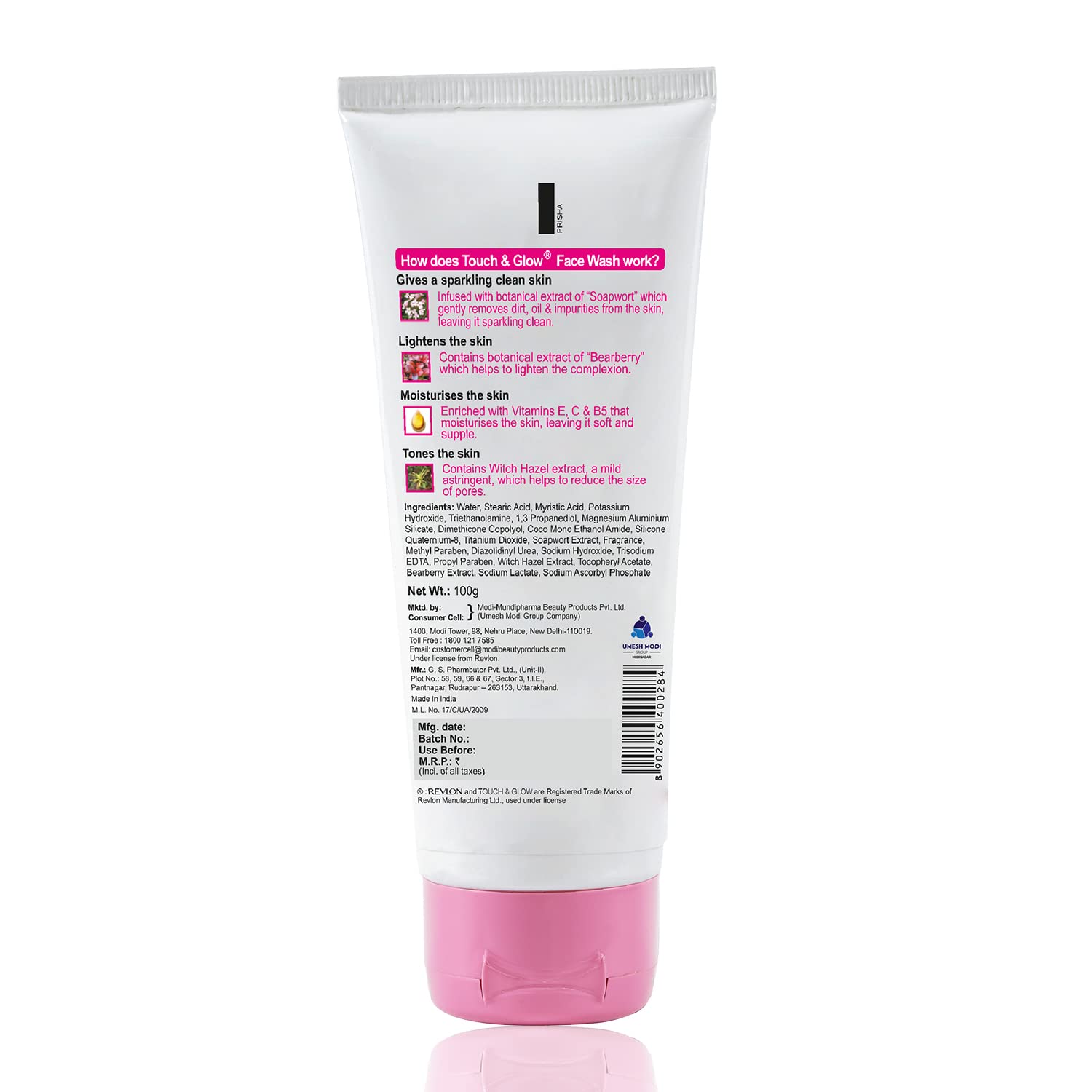 Revlon Touch & Glow Brightening Face Wash for Fair & Radiant Skin - 150g Combo Pack | Gentle Cleanser for Daily Skincare Routine, Morning & Night Use