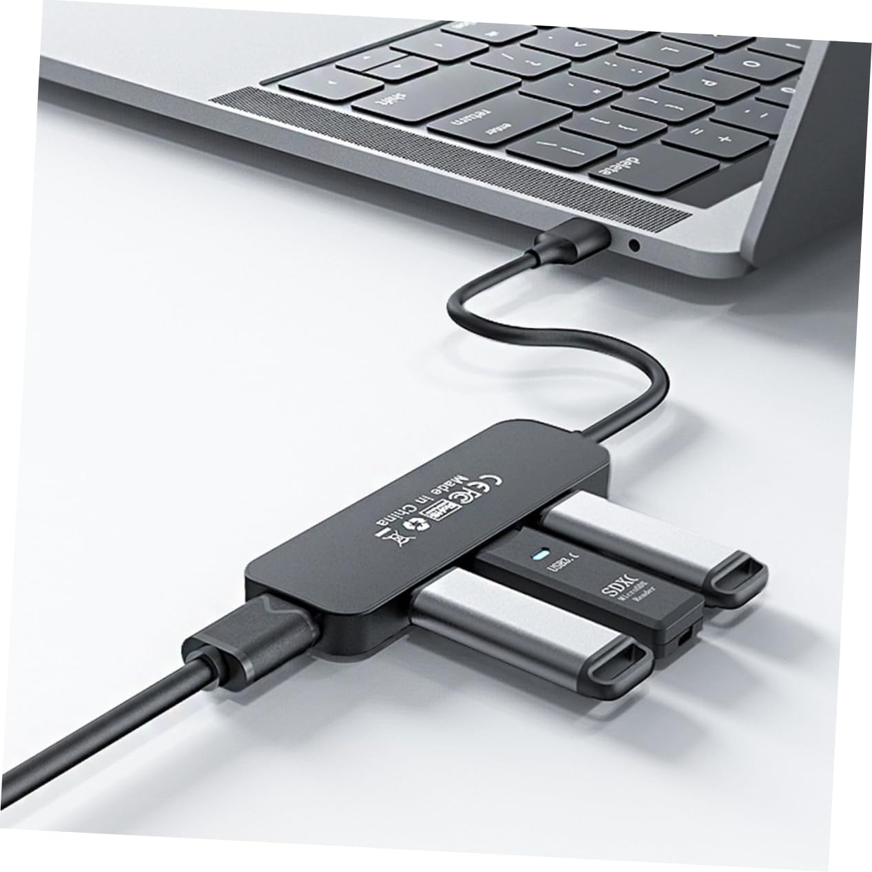 Homoyoyo 2-Pack USB 2.0 Hub Splitter - 4 Port USB Adapter for Laptop, Notebook, PC - USB Extender & Docking Station with Multi-Device Connectivity - Perfect for Home Office, Gaming & Workspace Setup