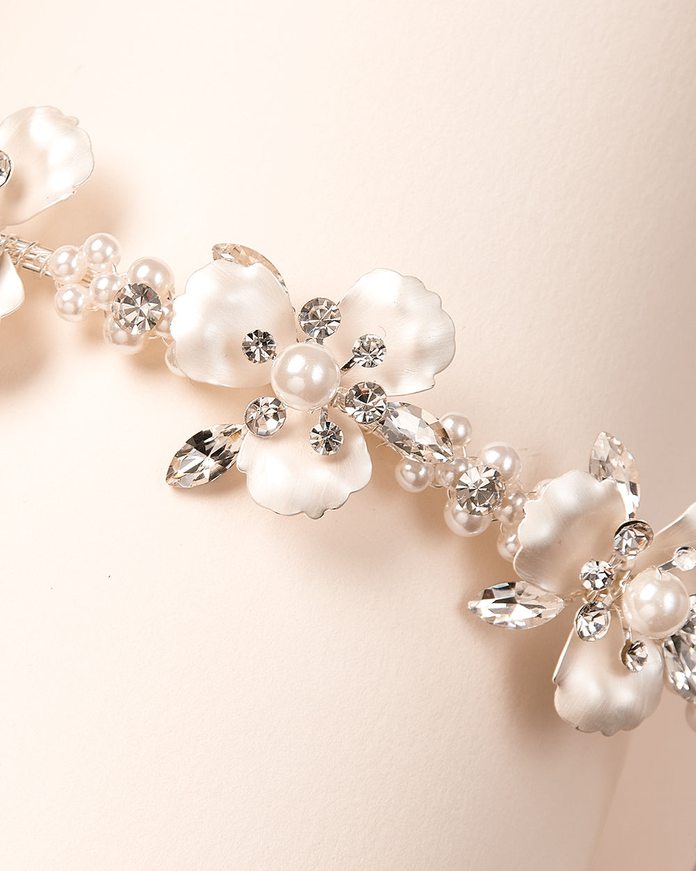 Loreen Pearl Headband for Women - Elegant Crystal Hair Accessory for Weddings, Parties & Special Occasions