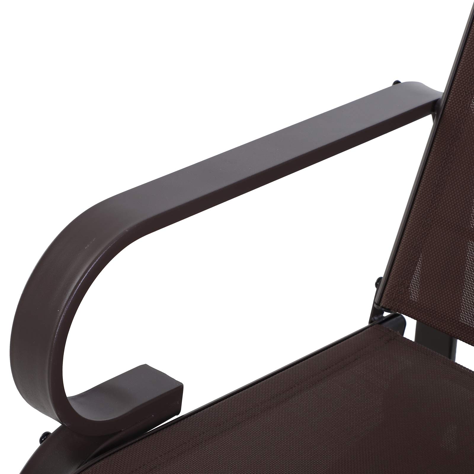 Outsunny Outdoor Glider Chair - Patio Rocking Chair with Smooth Swing Motion, Lightweight Durable Design for Backyard, Garden & Deck - Brown (Perfect for Relaxing, Reading & Enjoying Nature)