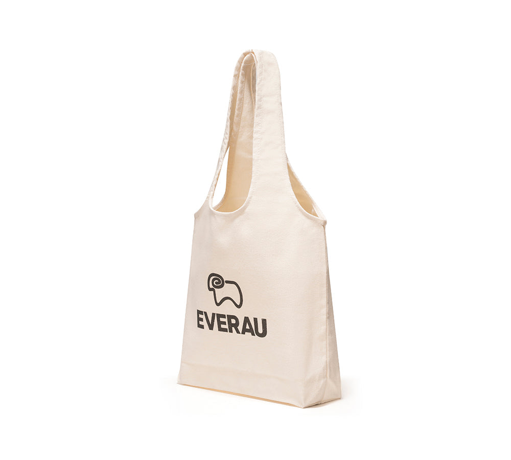 EVERAU® Versatile Canvas Tote Bag - Durable Hand Carry & Shoulder Bag for Women & Men - Perfect for Work, Travel, Shopping & Beach Day Essentials
