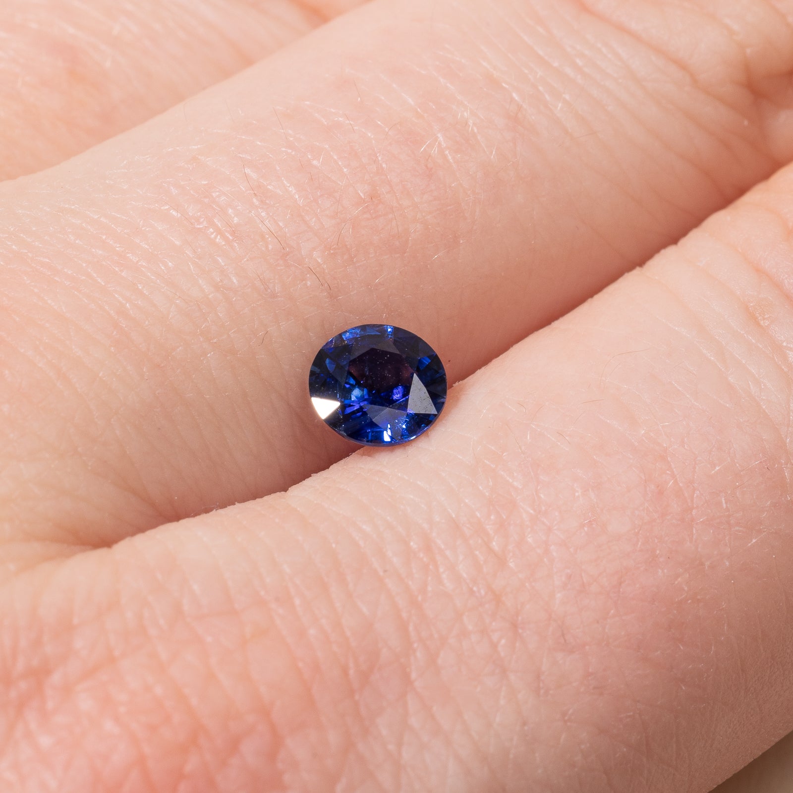 0.78ct Round Cut Loose Sapphire Gemstone for Jewelry Making - Engagement Rings, Necklaces & Earrings