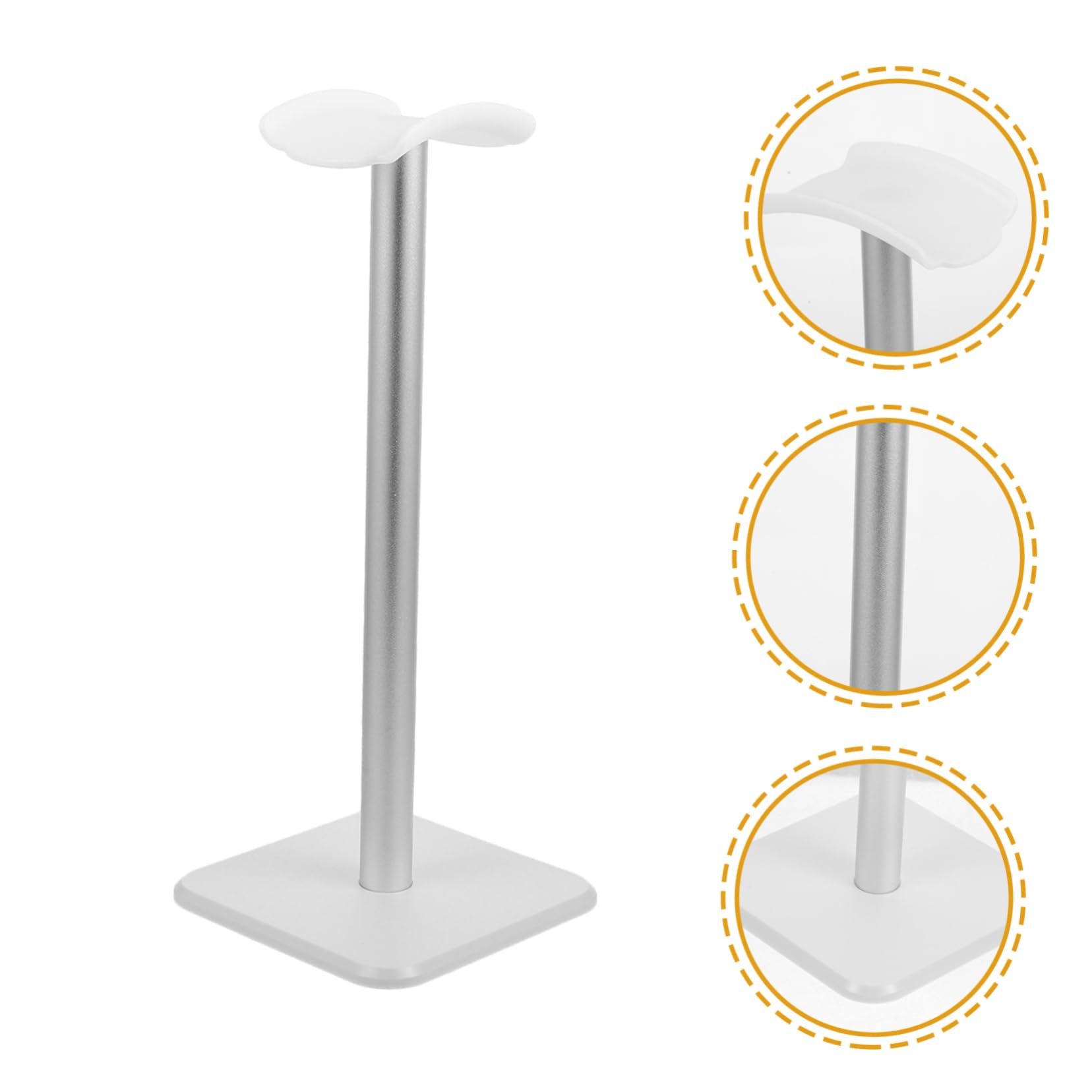 TOPPERFUN Innovative Aluminum Headphone Stand - Space Saving Desk Organizer for Gaming Headsets & Studio Headphones - Perfect for Office, Home & Gaming Setup