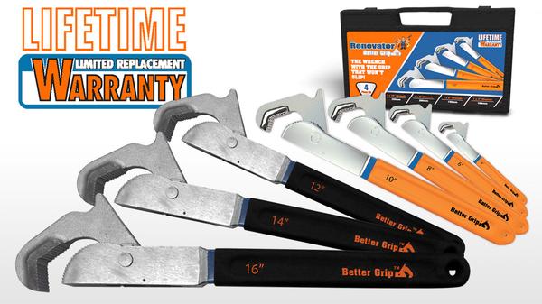 Renovator Better Grip Pro - Ergonomic Multi-Purpose Tool for Home Improvement, DIY Projects & Construction Work | Perfect for Painting, Sanding & Demolition Tasks