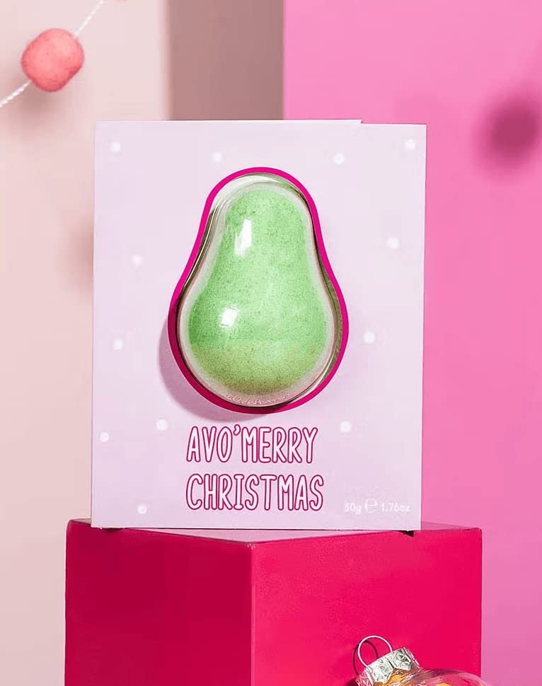 Avocado & Kiwi Scented Bath Bomb Set - Christmas Gift & Holiday Spa Relaxation - Perfect for Self-Care, Gifts & Festive Pampering