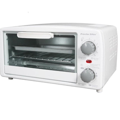 Proctor Silex 4-Slice Toaster Oven 31116PS - Perfect for Breakfast, Snacks & Small Meals in Home, Dorm or Office