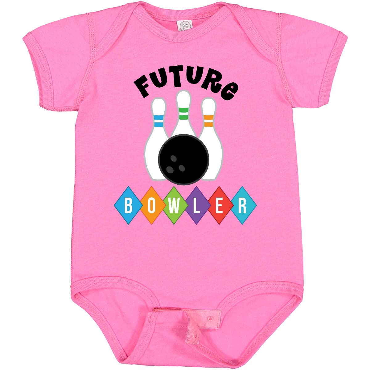 Inktastic Future Bowler Bowling Pins Baby Bodysuit - Cute Infant Onesie for Bowling Fans & Sports Enthusiasts - Perfect for Baby Showers, Birthday Gifts & Family Bowling Nights