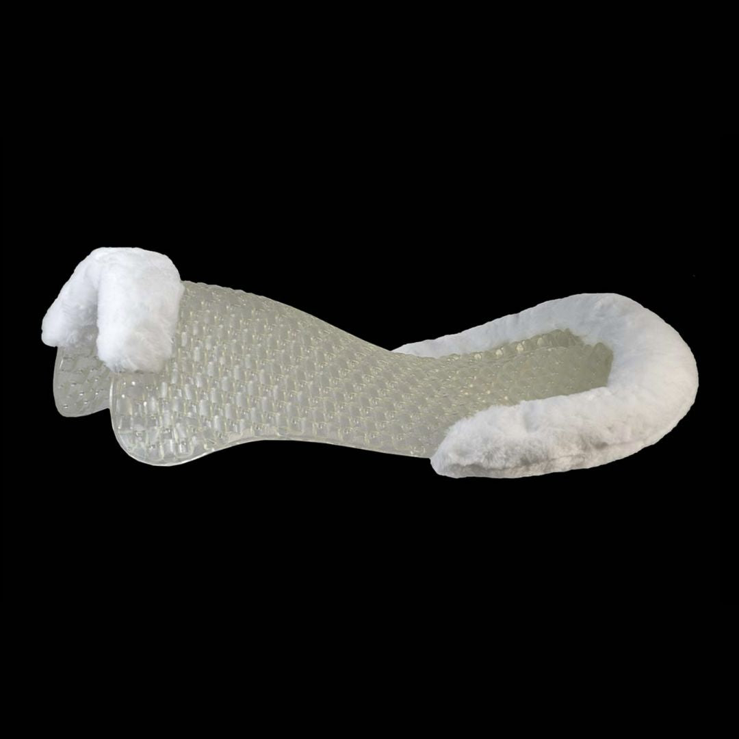 Acavallo Respira Airflow Gel Pad with Sheepskin - Breathable Horse Saddle Pad for Comfort & Shock Absorption - Perfect for Riding, Training & Show Jumping