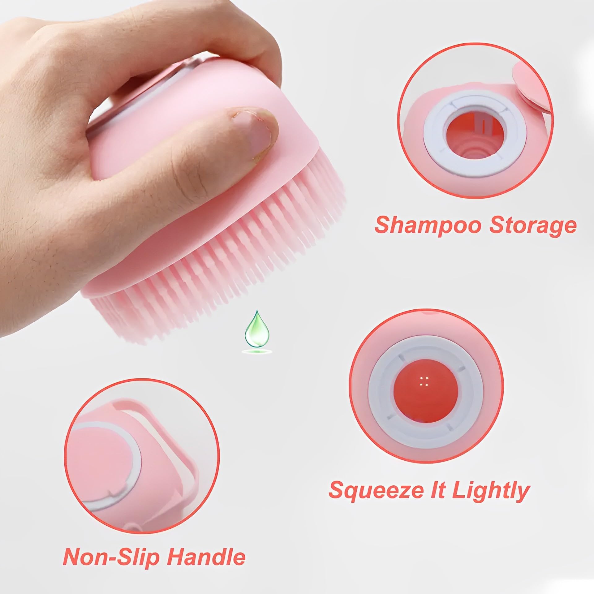 TLISMI 2-in-1 Silicone Bath Brush with Soap Dispenser - Exfoliating & Massaging for Men & Women - Perfect for Shower & Spa