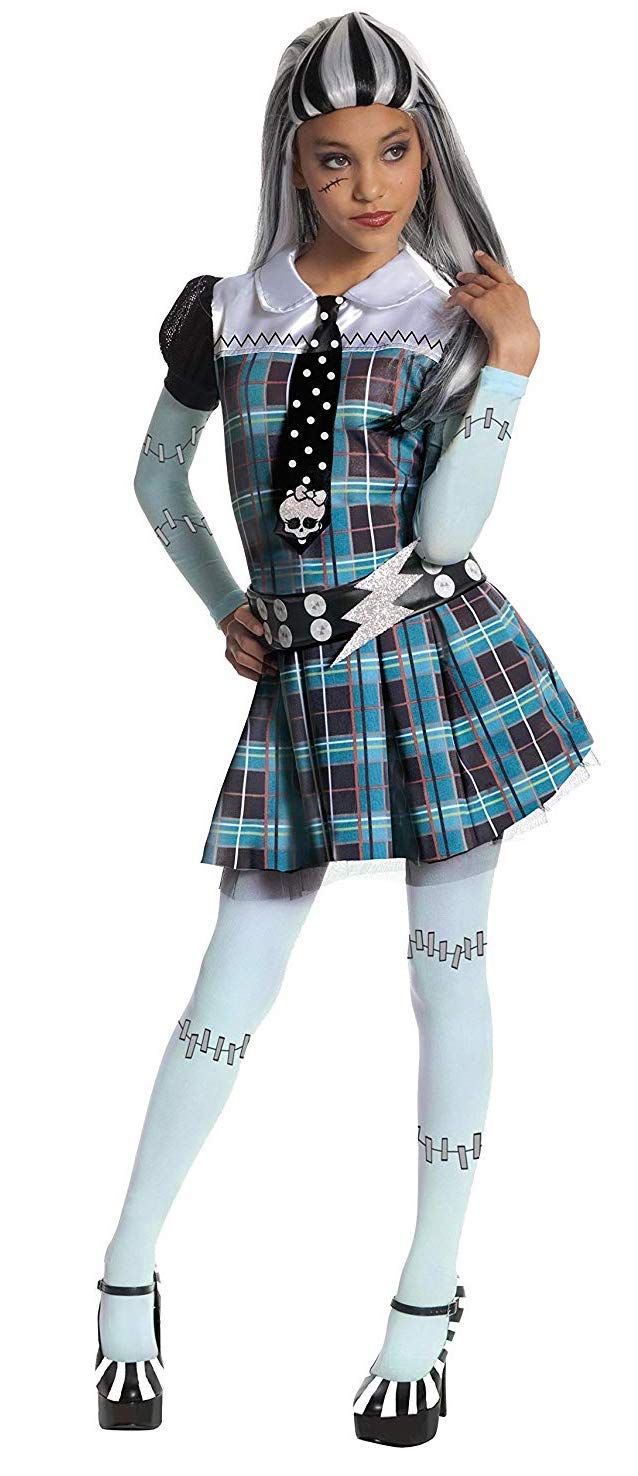 Monster High Frankie Stein Costume for Kids & Adults - Official Licensed Halloween Dress Up Outfit | Perfect for Cosplay, Halloween Parties & Themed Events