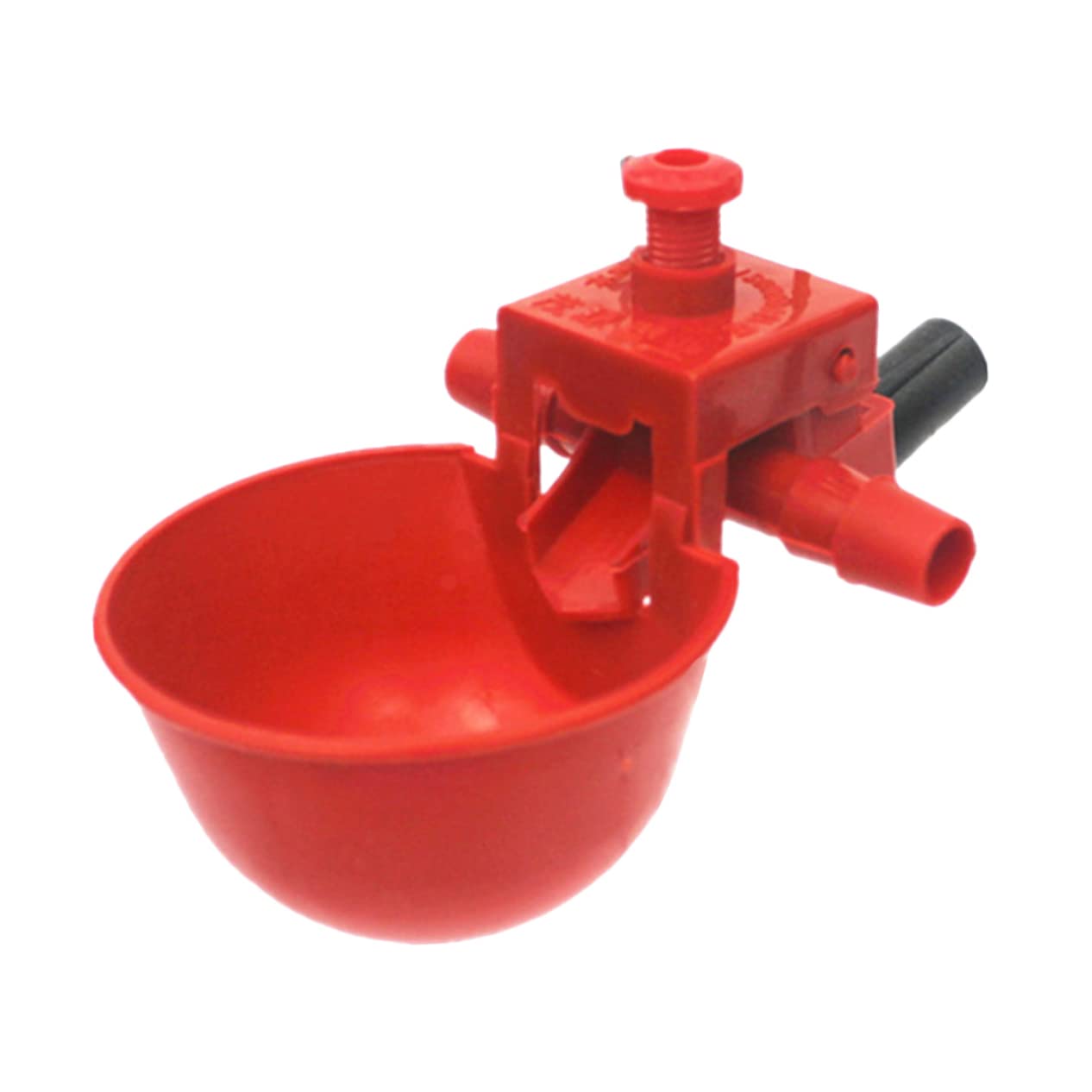 Hemobllo 20pcs Stainless Steel Automatic Poultry Waterer - Quail Coop Fountain, Goose & Pigeon Drinker Bowl for Bird Cage, Chicken Feeder - Durable Red Drinking Cups for Homing Pigeons | Perfect for Backyard Poultry Farming & Bird Keeping