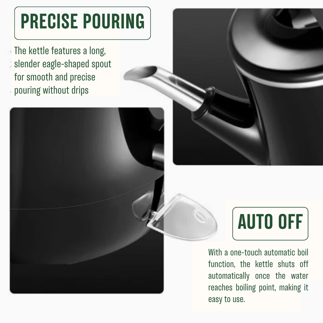 Midea 600ml Electric Tea Kettle - Fast Boiling, Auto Shut-Off, BPA-Free - Perfect for Home, Office & Travel Use