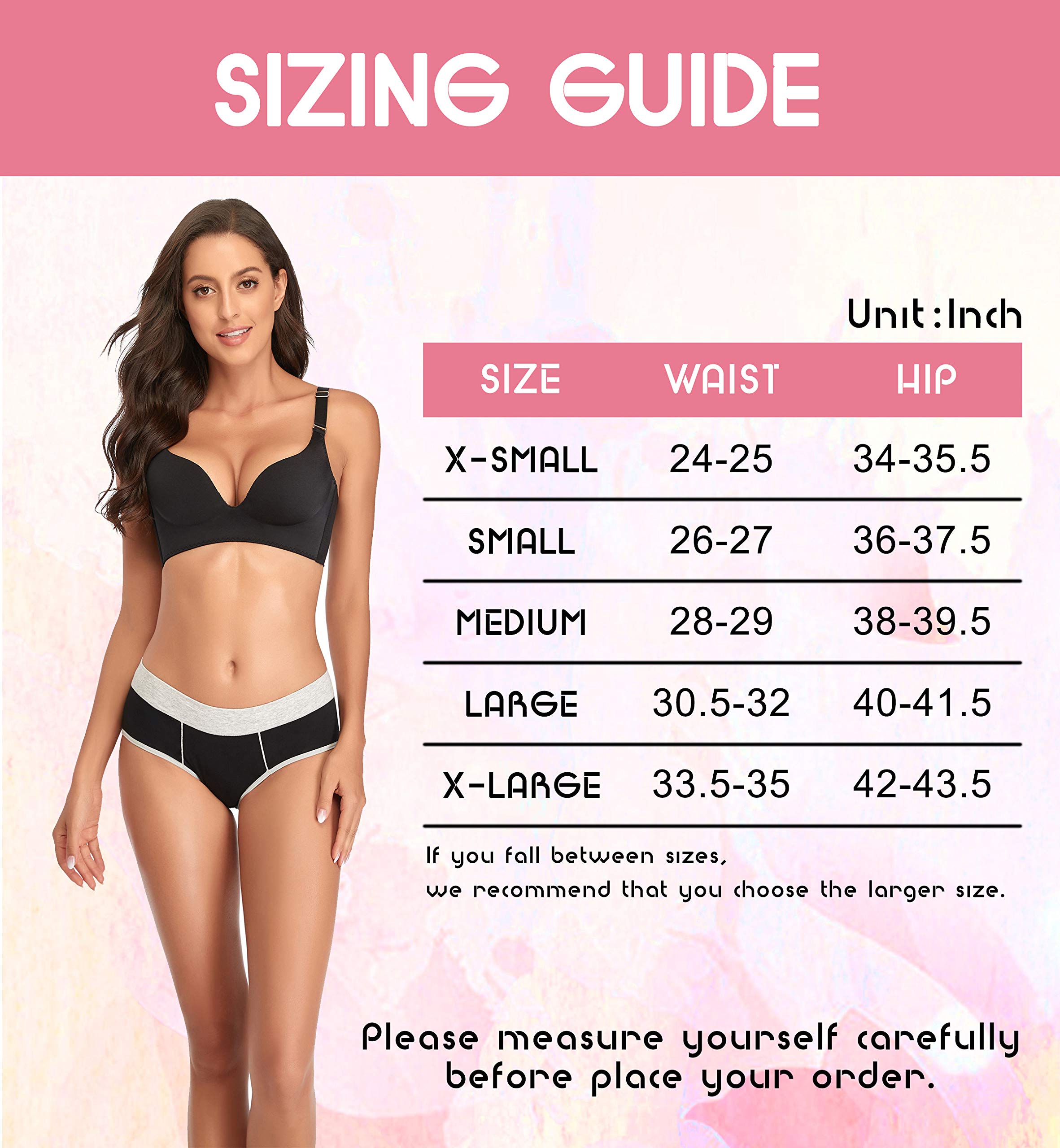 TUTUESTHER Women's Cotton Underwear 5-Pack - Mid Rise Full Coverage Briefs for Ladies & Girls - Soft Comfortable Everyday Panties for Work, Sleep & Lounge Wear
