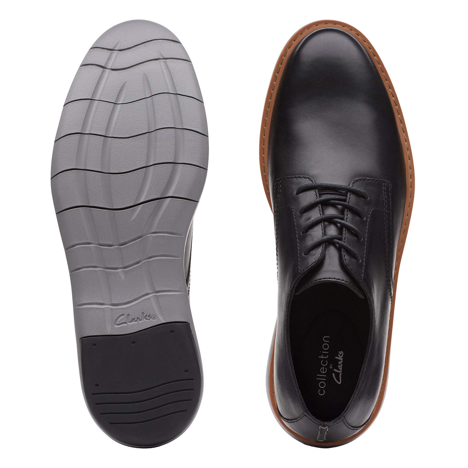 Clarks Men's Draper Lace Oxford Shoes - Comfortable & Stylish Casual Dress Shoes for Business & Office Wear