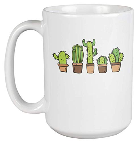 15oz Cactus-Themed Coffee & Tea Mug - Unique Ceramic Drinkware for Home, Office & Gifts - Perfect for Hot Beverages & Giveaways