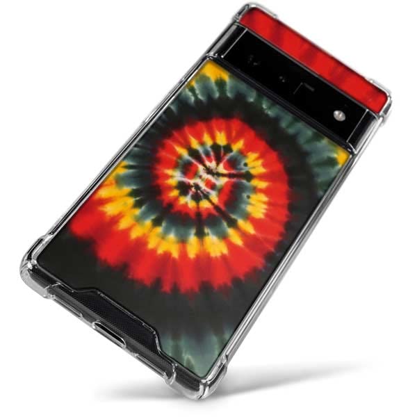 Google Pixel 6 Pro Clear Phone Case - Liquid Blue Tie Dye Design for Protection & Style