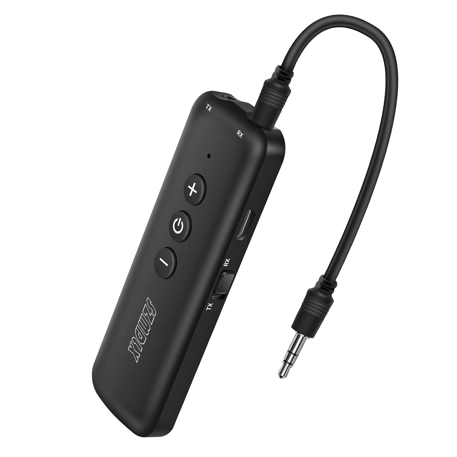 Bluetooth 5.3 Transmitter and Receiver - 3-in-1 Wireless Audio Adapter with 3.5mm AUX for TV, PC, Car, Headphones | Home & Office Stereo System | Perfect for Streaming, Gaming & Hands-Free Calls (Black)