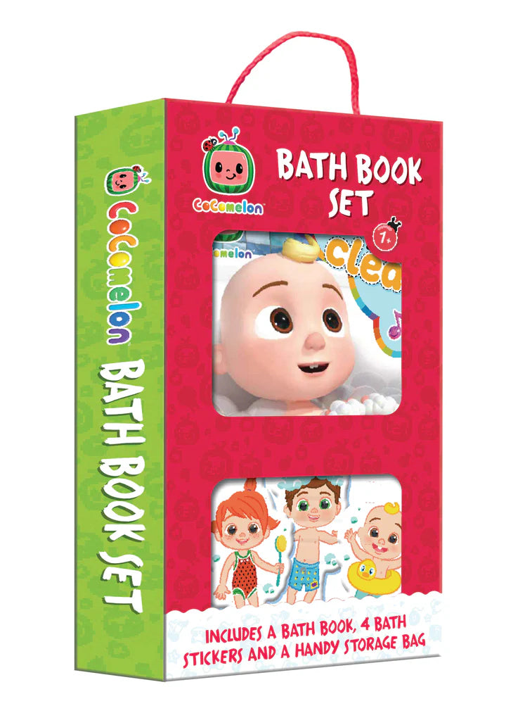 Cocomelon Bath Book Set for Toddlers - Time To Get All Clean Box Set - Waterproof Baby Books for Bathtime Fun & Learning