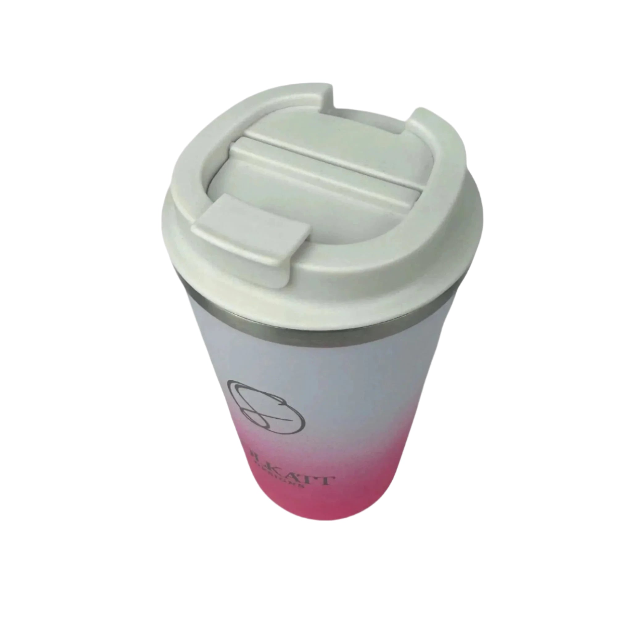 Hot Pink Insulated Travel Coffee Cup - 500ml Stainless Steel Vacuum Flask for Hot & Cold Drinks - Perfect for Commuting, Camping and Office Use