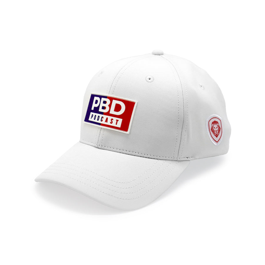 PBD Podcast White Snapback Hat - Adjustable Unisex Baseball Cap for Men & Women - Perfect for Fans, Outdoor Activities & Streetwear Fashion