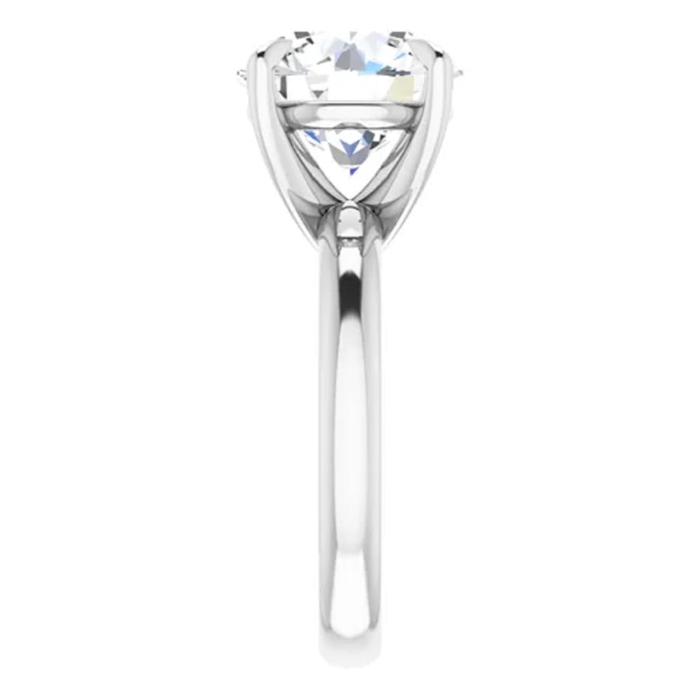5.00 CT Round Moissanite Diamond Engagement Ring Set for Women - Petite Halo Vine Wedding Band, Bridal Promise & Anniversary Rings (Size 8.5) | Perfect for Proposals, Vow Renewals & Special Occasions