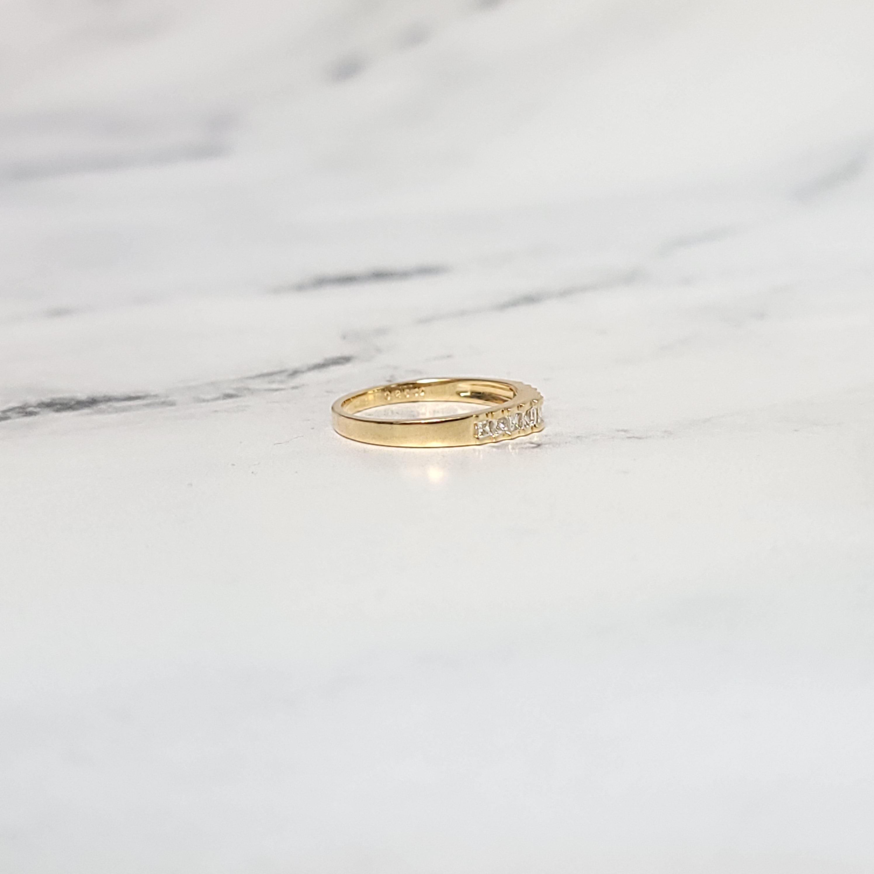 1/3 Carat Princess Cut Diamond Wedding Band - Elegant Step Up Design for Engagement, Anniversary & Bridal Jewelry Gifts