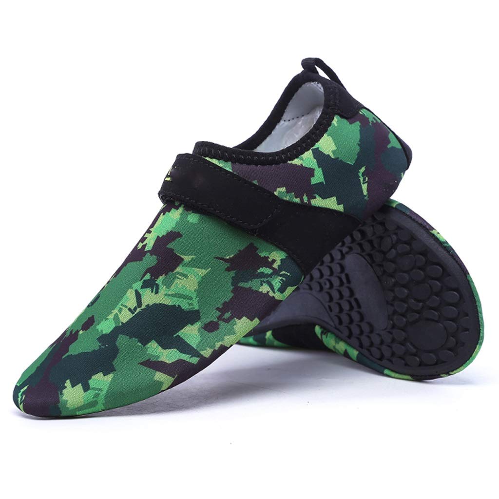 **CUJUX Men's Summer Water Shoes - Barefoot Aqua Shoes for Swimming, Surfing, Beach, Yoga & Diving - Unisex Quick-Dry Skin Shoes (Size 43-44) - Perfect for Pool, Ocean & Water Sports**