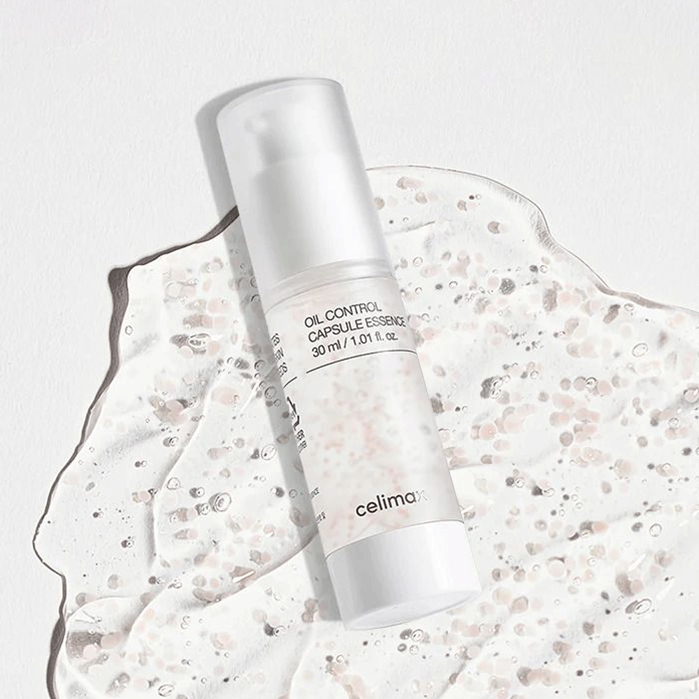 Celimax Oil Control Capsule Essence 30ml - Lightweight Hydrating Serum for Oily & Acne-Prone Skin | Daily Skincare Routine & Makeup Prep