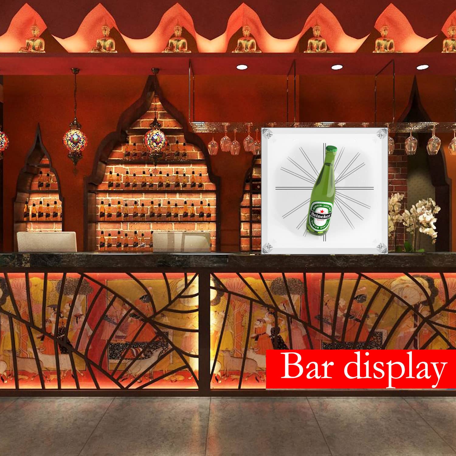 3D Hologram Fan Cover - High Transparency Acrylic Display Case for 16.5-22